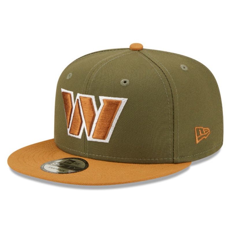 Washington Commanders New Era EXCLUSIVE 9Fifty Snapback NFL Hat  Army/Bronze