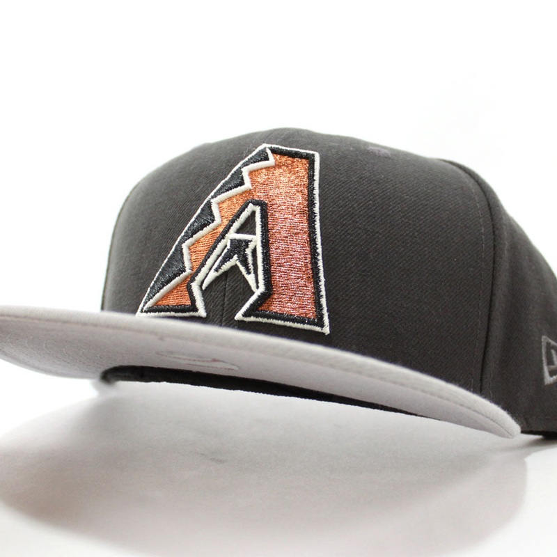 Arizona DiamondBacks New Era 59Fifty Fitted hat (Dark Gray Gray Copper) 7 3/8
