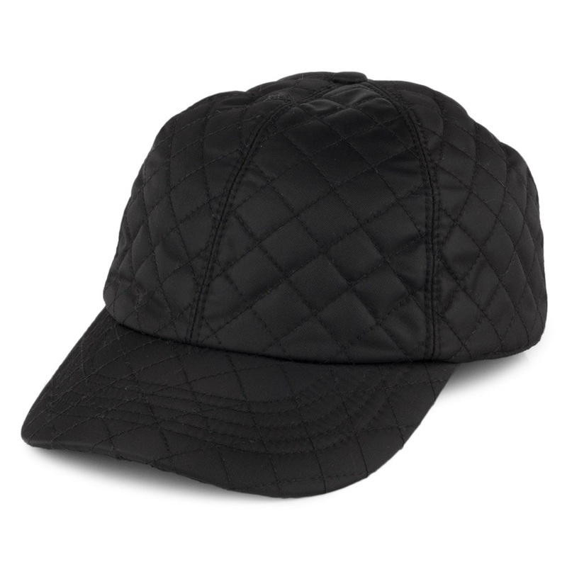 Betmar Hats Classic Quilted Rain Baseball Cap – Black 1-Size