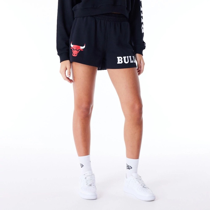 Chicago Bulls Womens NBA Wordmark Black Shorts XS