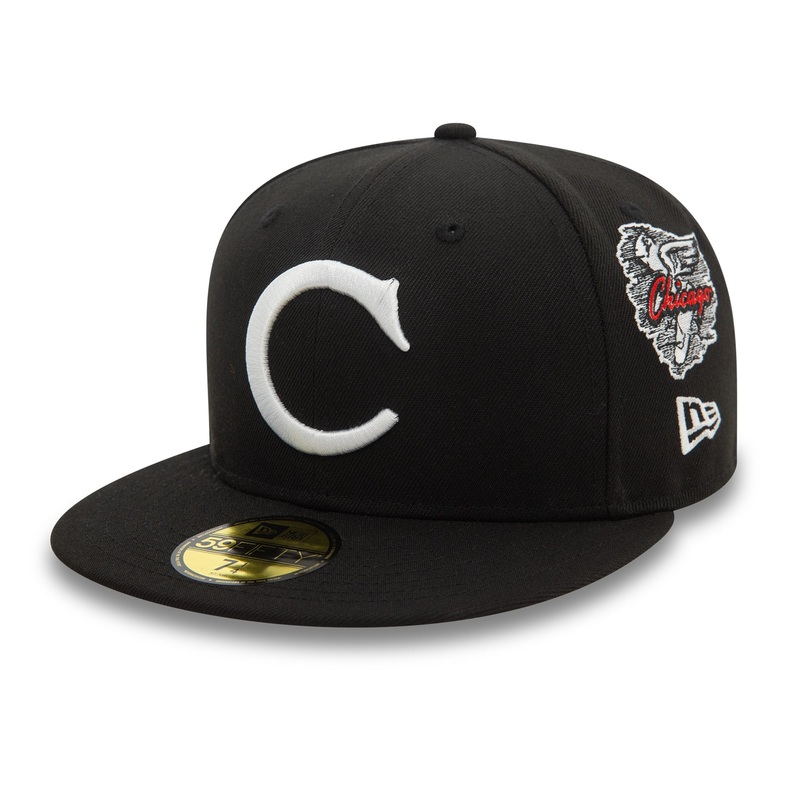 Chicago White Sox 59FIFTY MLB Cooperstown Patch Black Cap 6-7/8