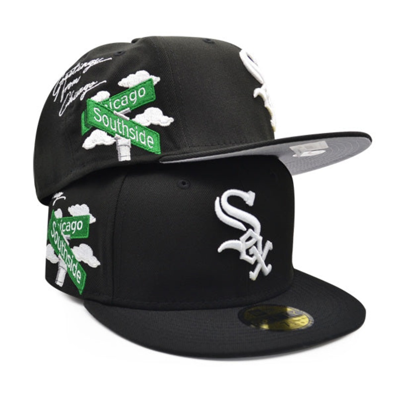 Chicago White Sox New Era Exclusive CLOUD ICON 59Fifty Fitted Hat – Black 7