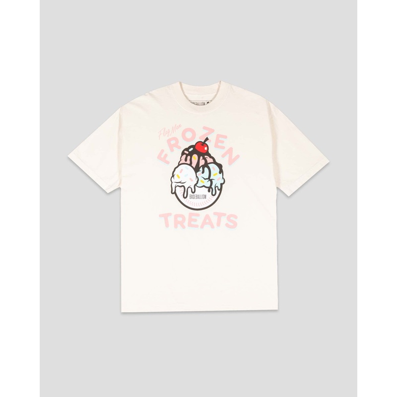 Frozen Treats Ice Cream Sundae Pima Cotton T-Shirt – Vanilla Small