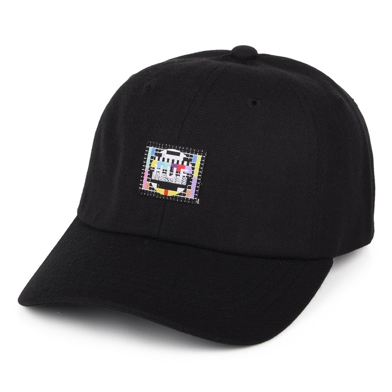 HUF Test Screen Curved Visor Baseball Cap – Black Adjustable
