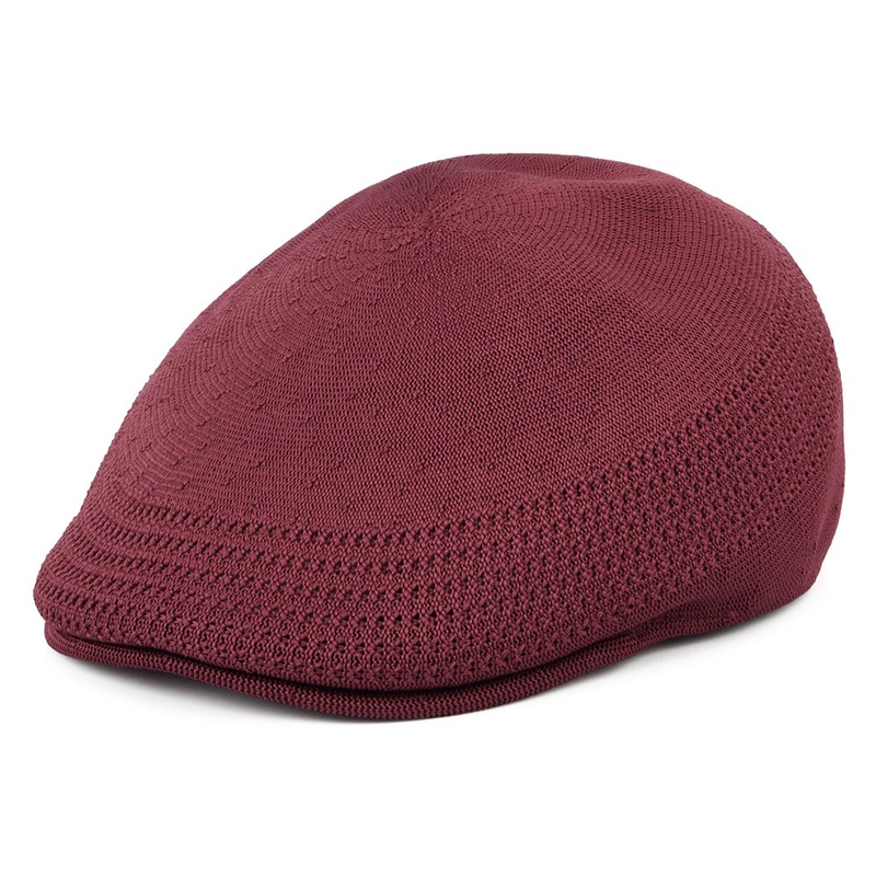 Kangol Tropic 507 Ventair Flat Cap – Wine S