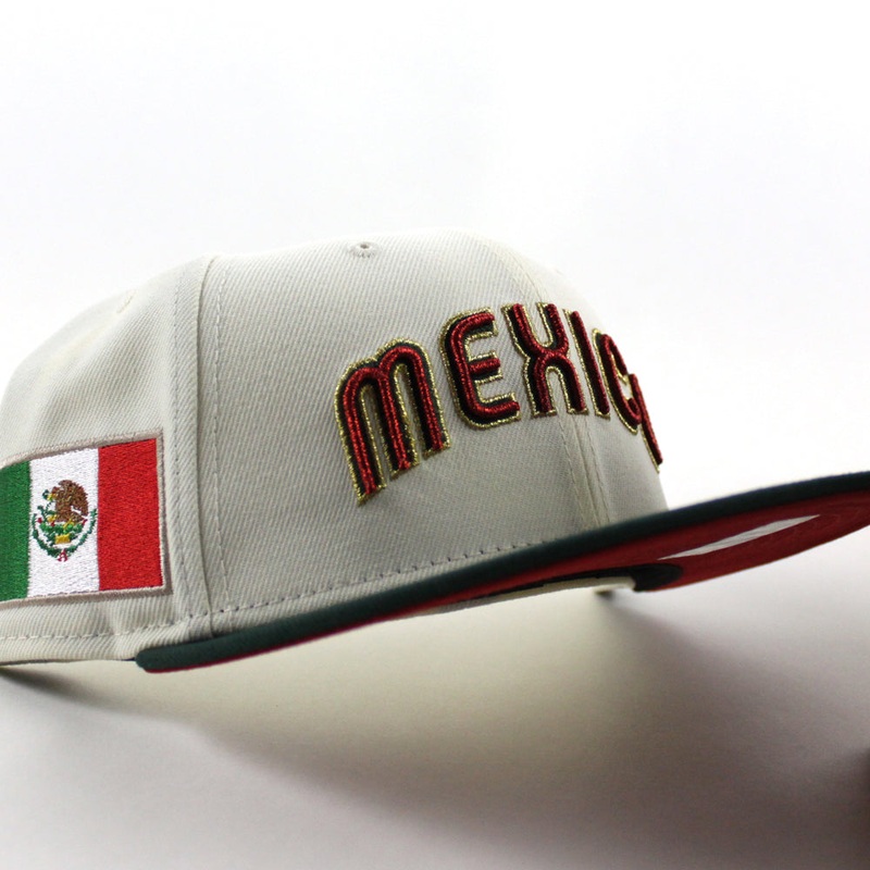Mexico 2023 World Baseball Classic (WBC) New Era 59Fifty Fitted Hat (Dark Green Black Gray Under Brim) 6 7/8
