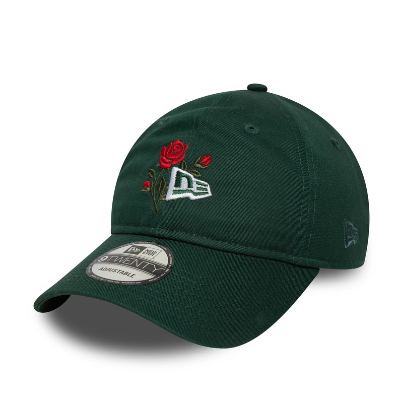 New Era 9TWENTY Rose Icon Dark Green Cap One Size