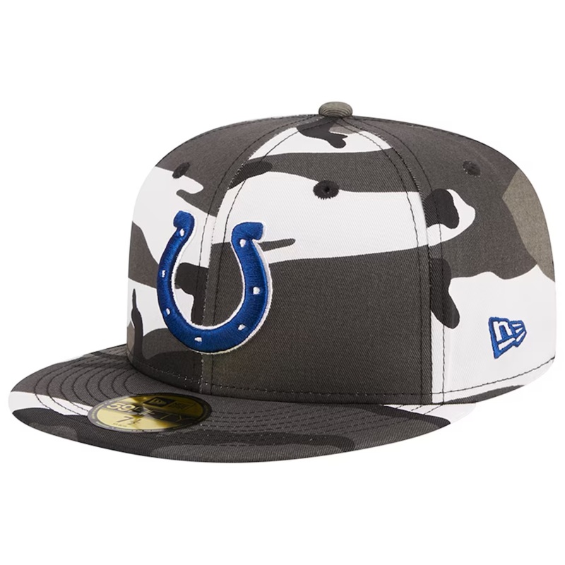 New Era Indianapolis Colts Urban Grey Camo 2023 59FIFTY Fitted Hat