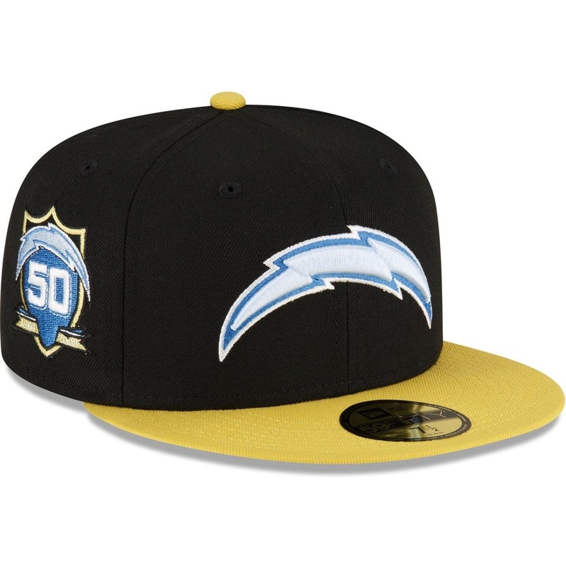 New Era Los Angeles Chargers Chartreuse Visor 2023 59FIFTY Fitted Hat