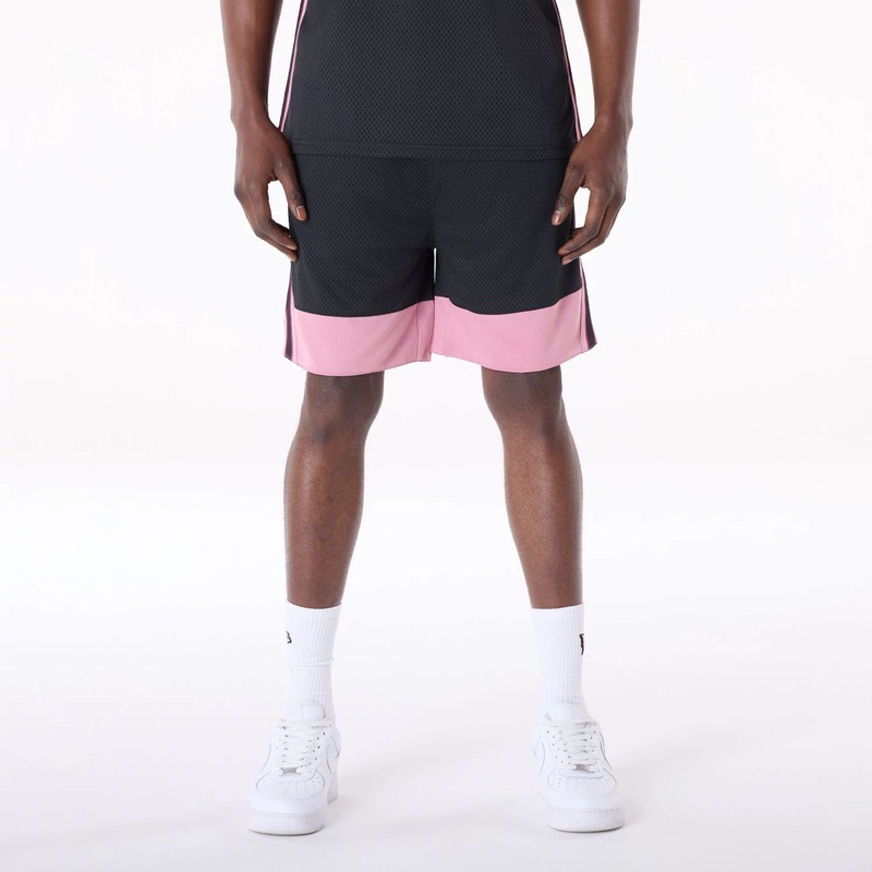 New Era Mesh Black Oversized Shorts XS