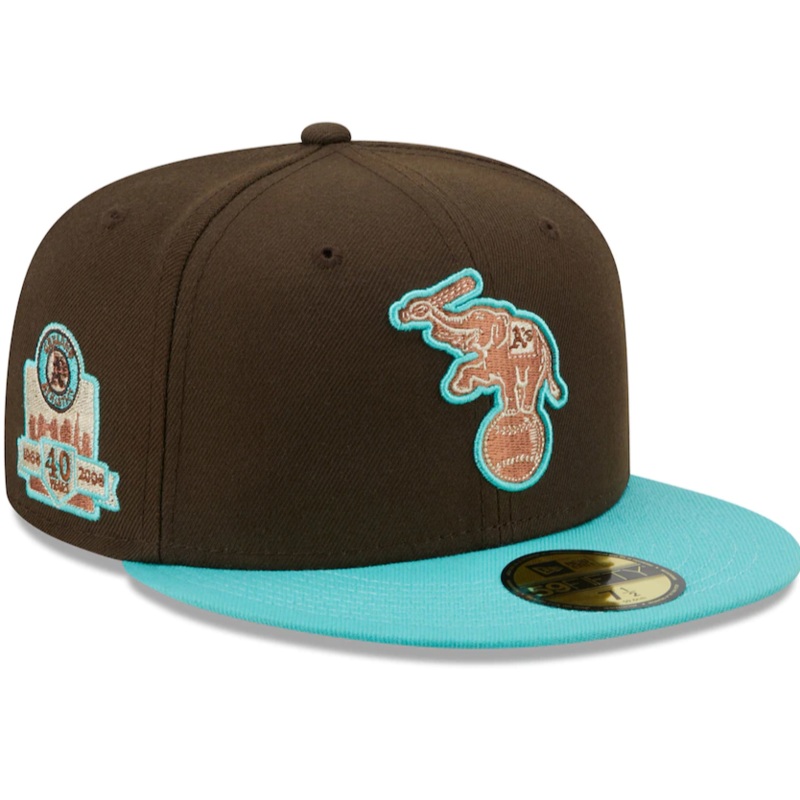 New Era Oakland Athletics Walnut Mint 2022 59FIFTY Fitted Hat