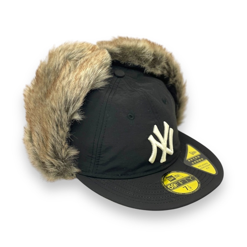 NEW YORK YANKEES YANKEES (BLACK) “WINTER DOG EAR” NEW ERA 59FIFTY FITTED 67/8