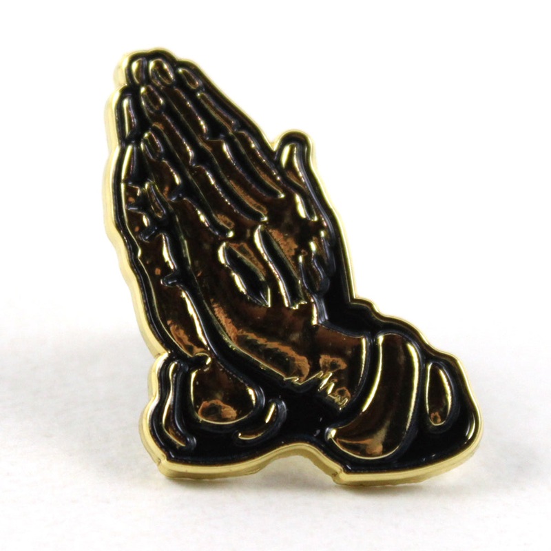 Praying Hands Pin (Gold) Gold
