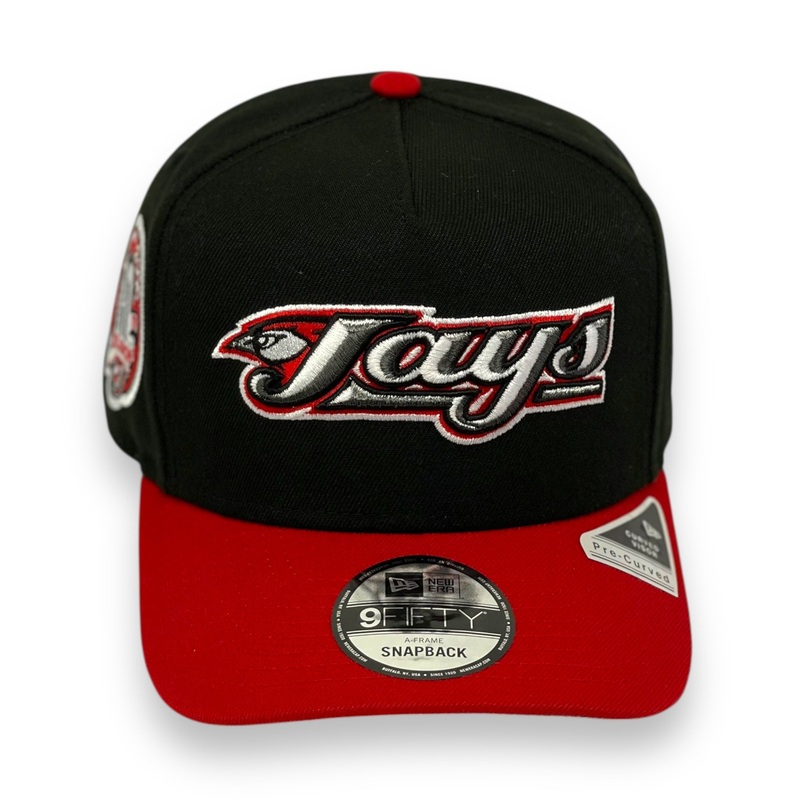 TORONTO BLUE JAYS (BLACK/RED)(30TH ANN) “9FIFTY AFRAME” NEW ERA SNAPBACK