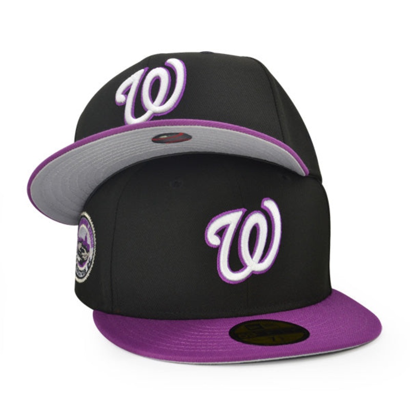 Washington Nationals 2008 INAUGURATION Exclusive New Era 59Fifty Fitted Hat – Black/Purple 7