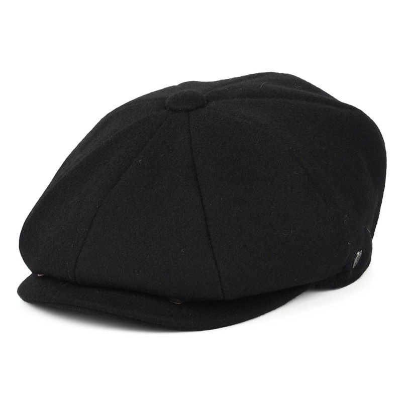 Jaxon & James Melton Wool Newsboy Cap – Black S