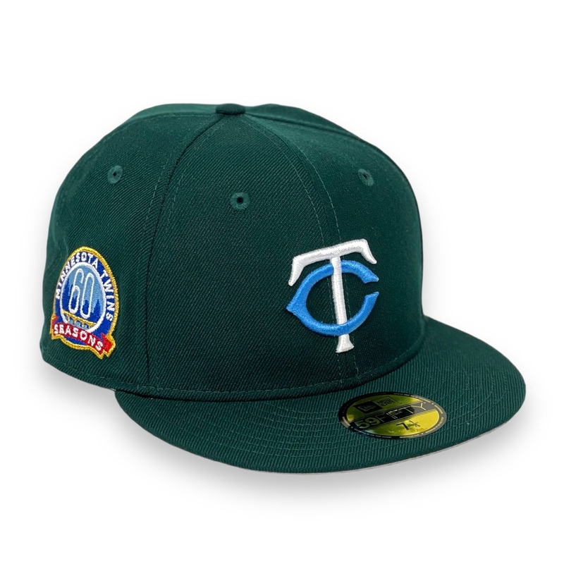 MINNESOTA TWINS (DK-GREEN) (60TH SEASON) NEW ERA 59FIFTY FITTED 7