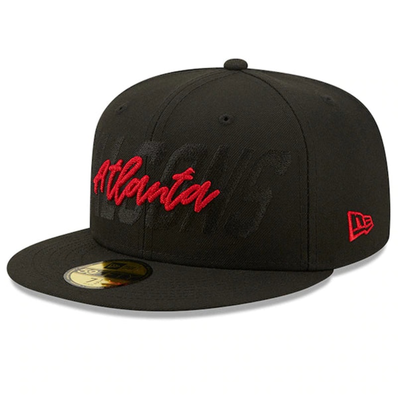 New Era Atlanta Falcons Black 2022 NFL Draft 59FIFTY Fitted Hat