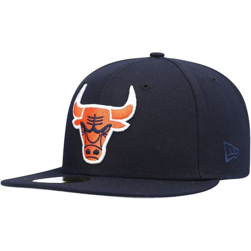New Era Chicago Bulls Navy Trophy 59FIFTY Fitted Hat