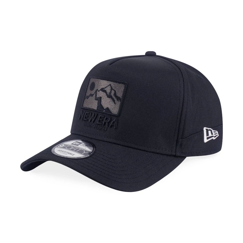 New Era Cordura Black 9FORTY A-Frame Trucker Adjustable Cap OSFM