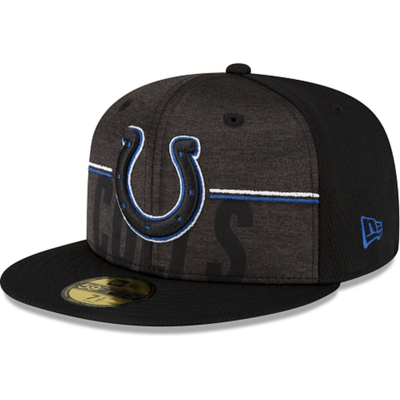 New Era Indianapolis Colts 2023 Training Black 59FIFTY Fitted Hat
