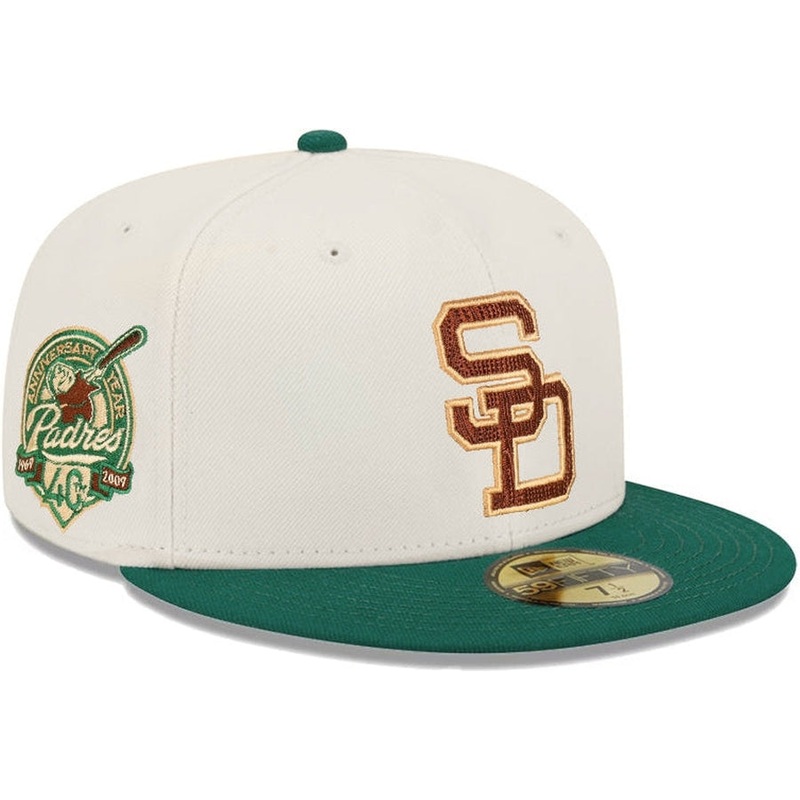 New Era San Diego Padres Chrome/Green 40th Anniversary 2023 59FIFTY Fitted Hat