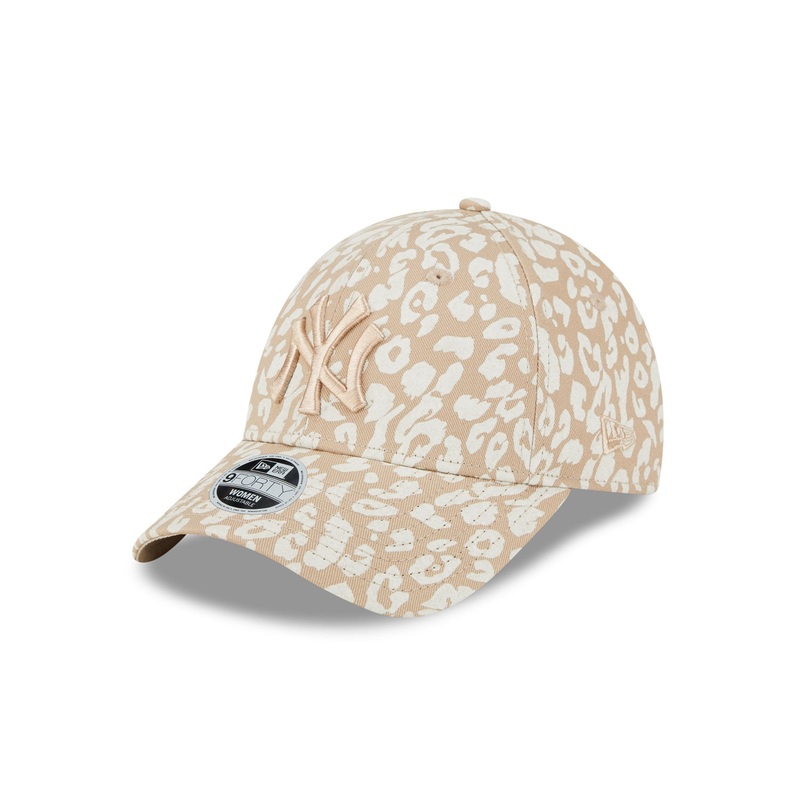 New York Yankees 9FORTY Womens All Over Print Camel Cap One Size