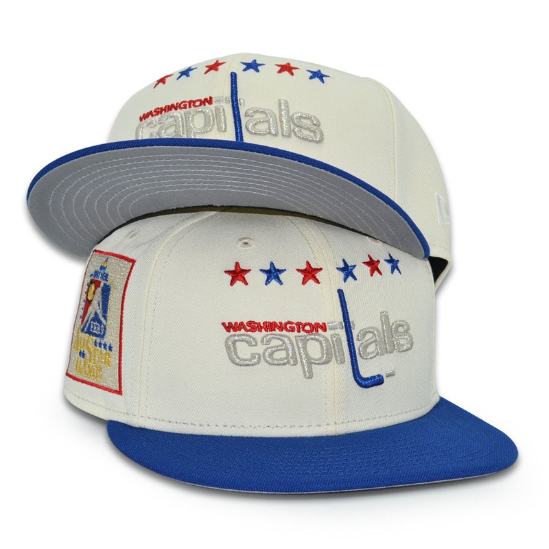 Washington Capitals “RETRO CLASSIC” Exclusive New Era 59Fifty Fitted Hat – Chrome/Royal 6 7/8