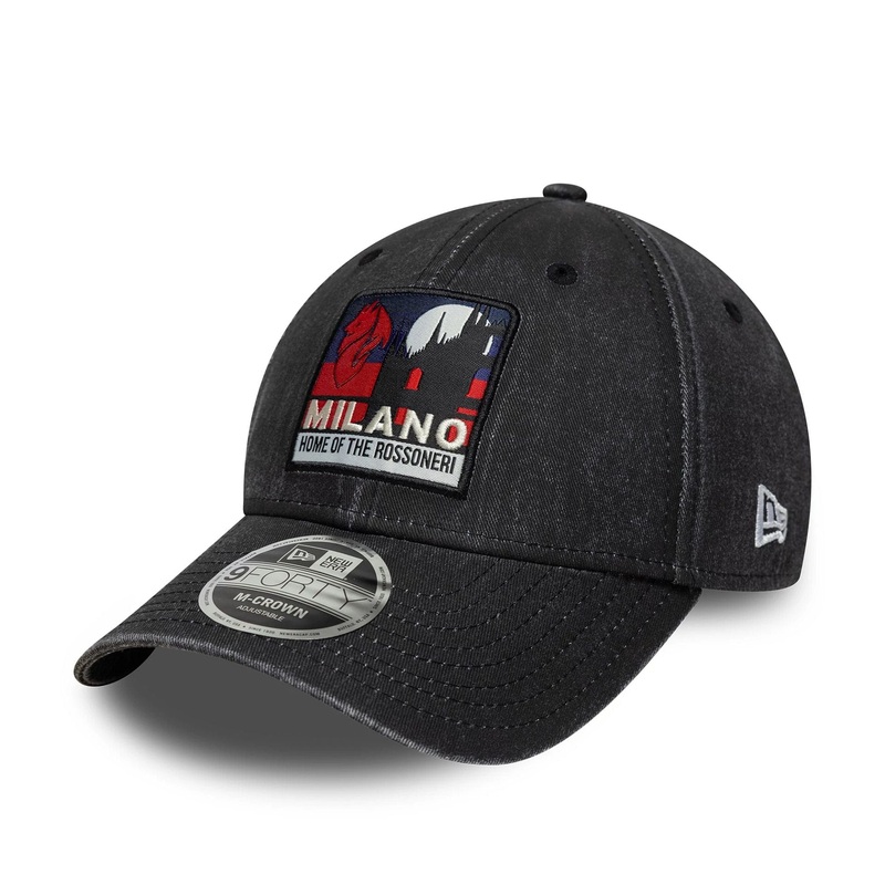 AC Milan City Pack Black 9FORTY M-Crown Adjustable Cap OSFM