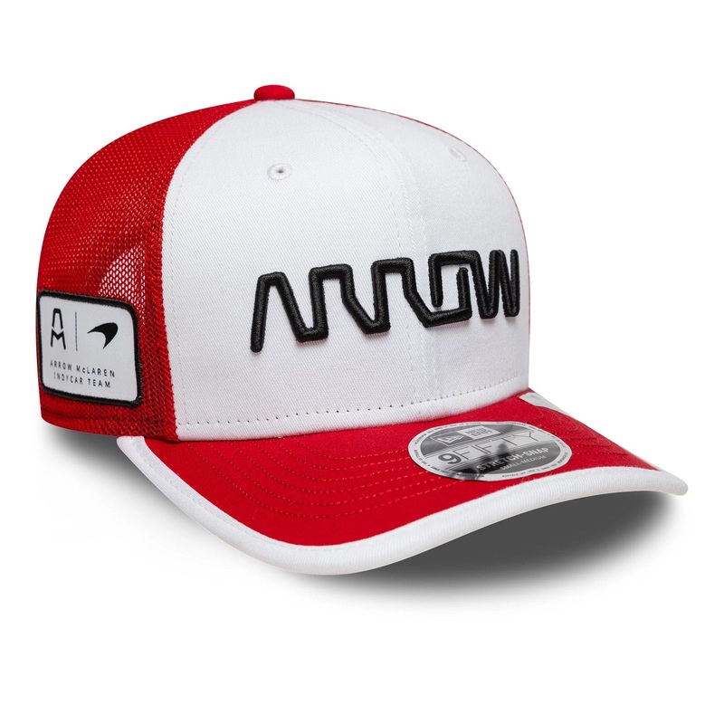 Arrow McLaren Indycar Christian Lundgaard Red 9FIFTY Stretch Snap Adjustable Cap S-M