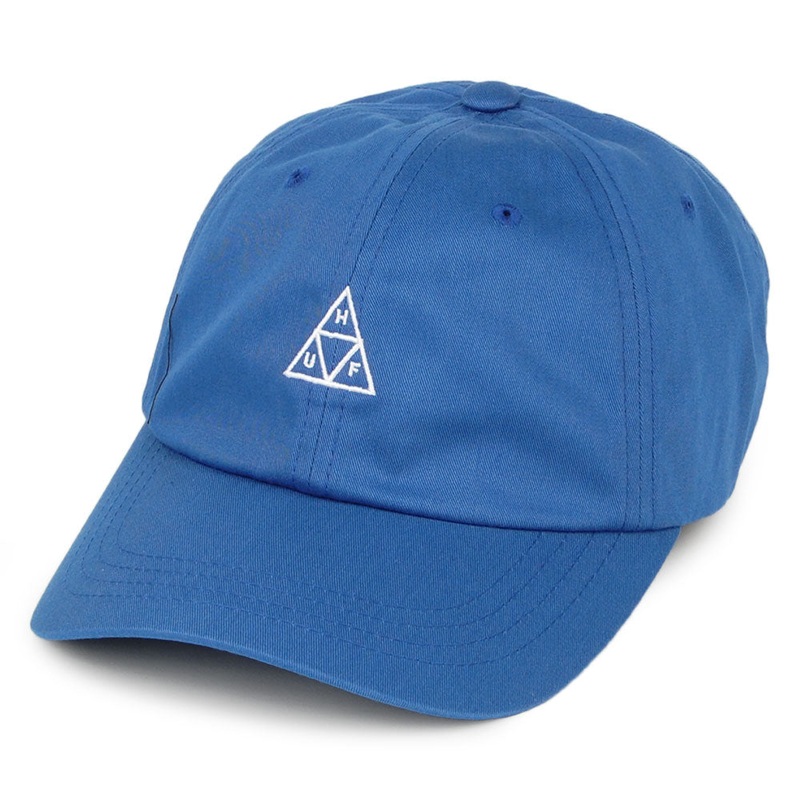 HUF Triple Triangle Curved Visor Baseball Cap – Blue Adjustable
