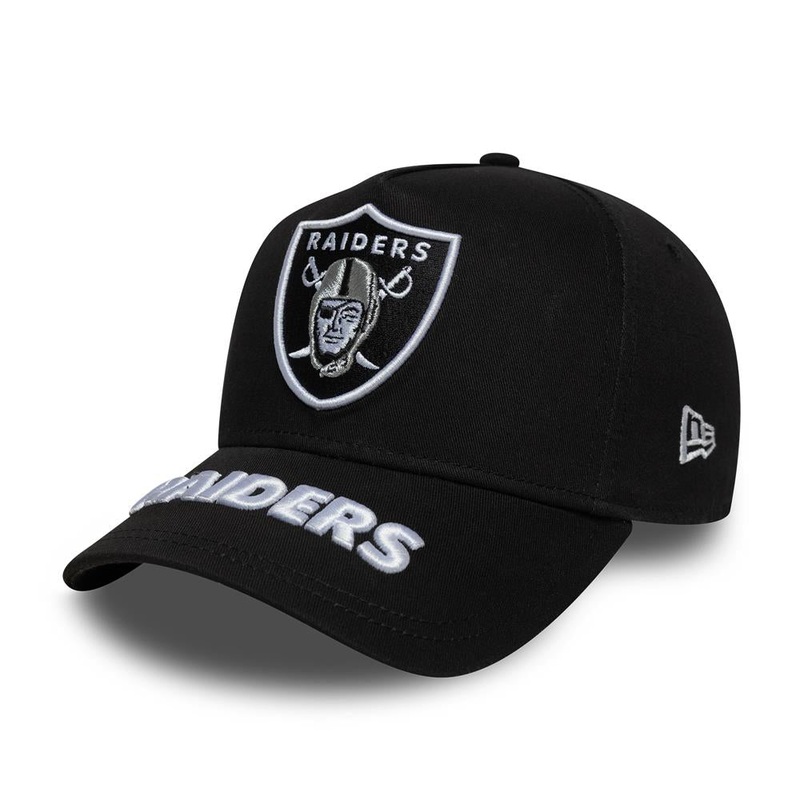 Las Vegas Raider E-Frame Visor Hit Black Trucker Cap One Size