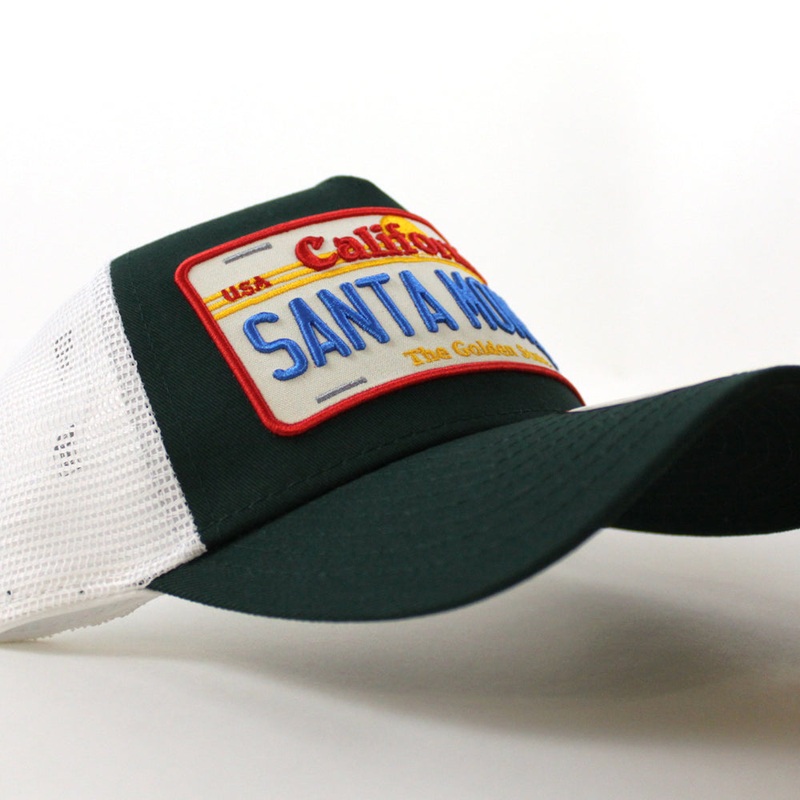 LICENSE PLATE TRUCKER Snapback Hat (Navy) One size