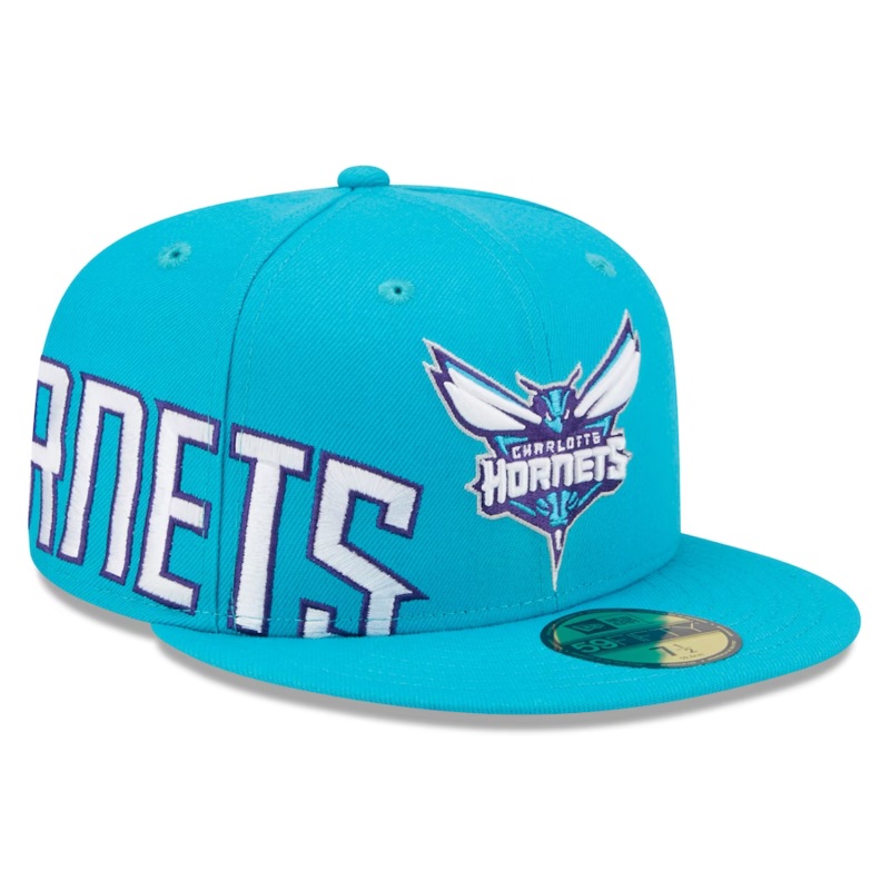 New Era Charlotte Hornets Side Arch Jumbo 59FIFTY Fitted Hat