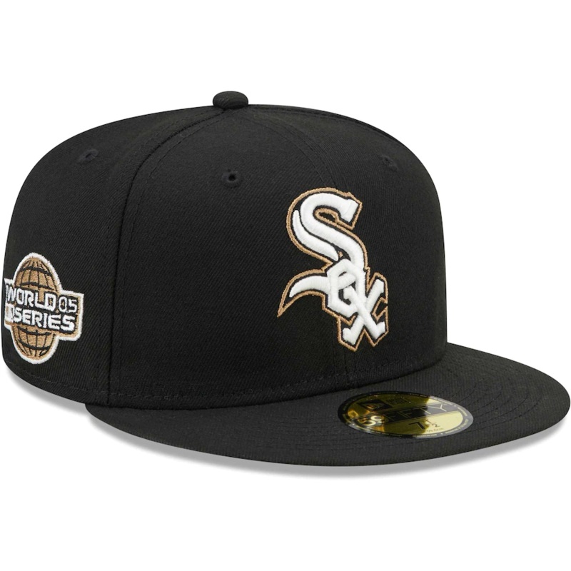 New Era Chicago White Sox Black Wheat Undervisor 59FIFTY Fitted Hat