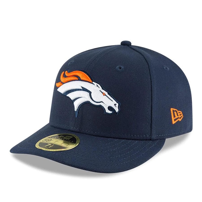 New Era Denver Broncos Navy Blue Omaha Low Profile 59FIFTY Fitted Hat