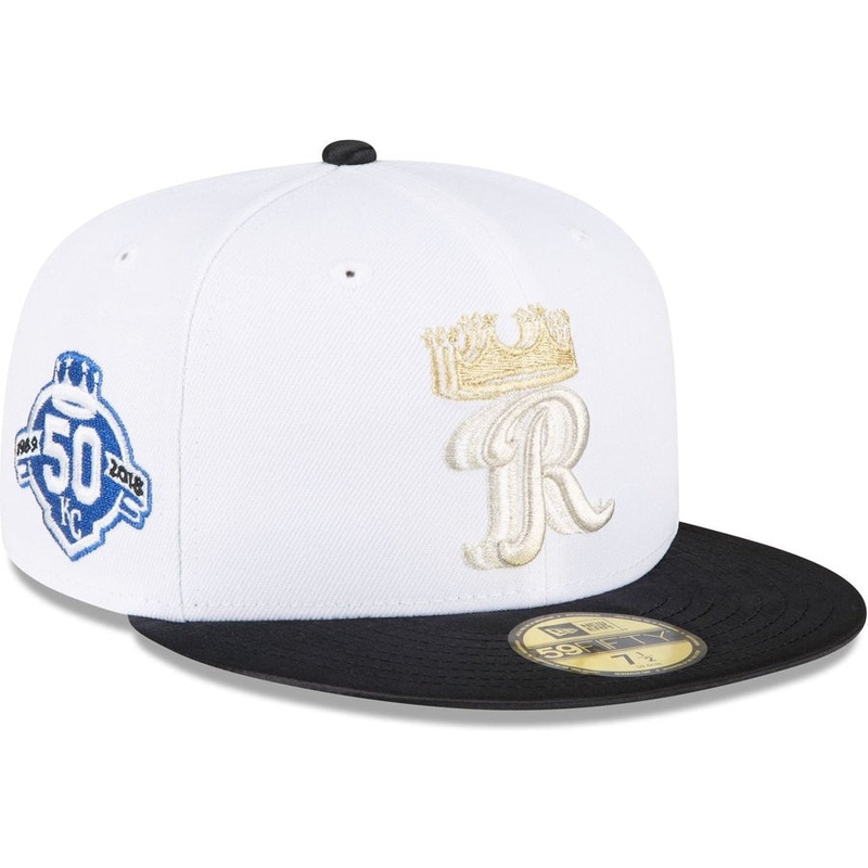 New Era Just Caps Optic White Kansas City Royals 2023 59FIFTY Fitted Hat