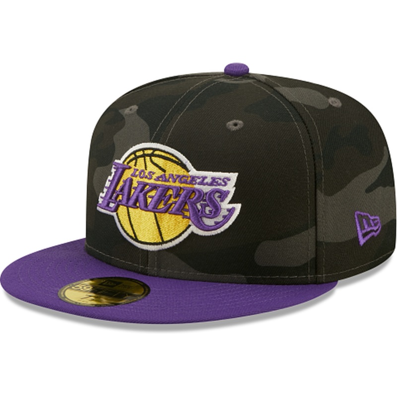 New Era Los Angeles Lakers Lifestyle Camo 59FIFTY Fitted Hat