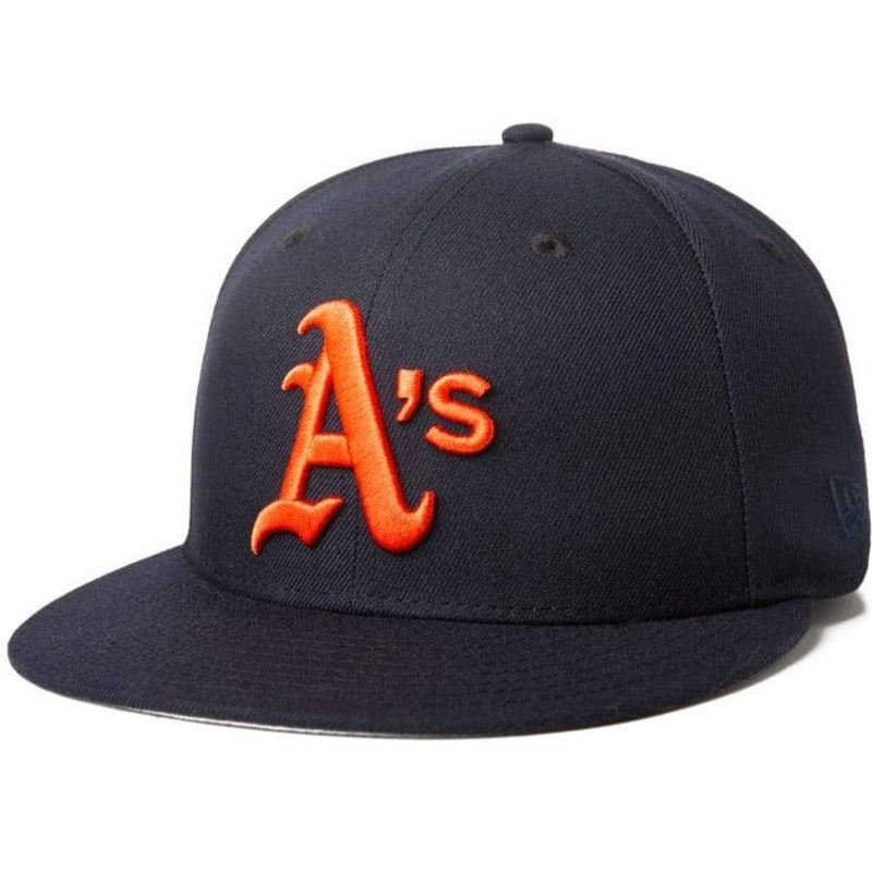 New Era Toronto Oakland Athletics 1988 World Series Navy Blue / Orange 59FIFTY Fitted Hat