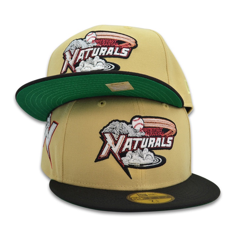 Northwest Arkansas Naturals Exclusive New Era 59Fifty Fitted Hat – Vegas Gold/Black 6 7/8