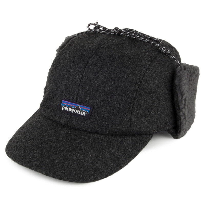 Patagonia Hats Recycled Wool Ear Flap Baseball Cap – Grey Small/Medium
