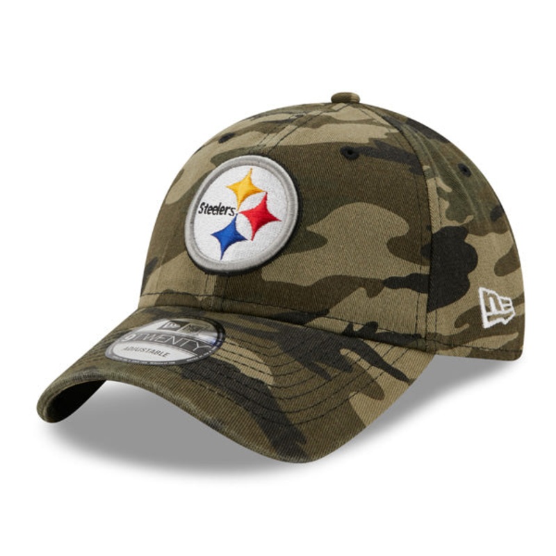 Pittsburgh Steelers New Era Core Classic 9TWENTY Adjustable Hat  Camo