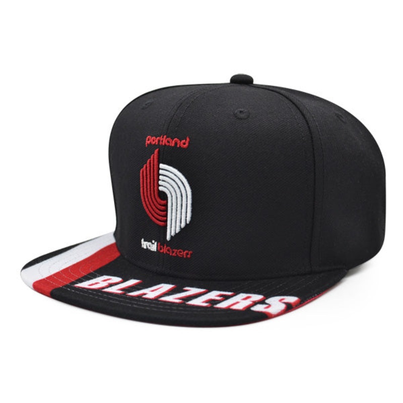 Portland Trailblazers Mitchell & Ness SWINGMAN POP Snapback Hat – Black