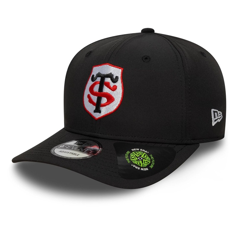 Stade Toulousain Recycled Black 9SEVENTY Stretch Snap Adjustable Cap OSFM