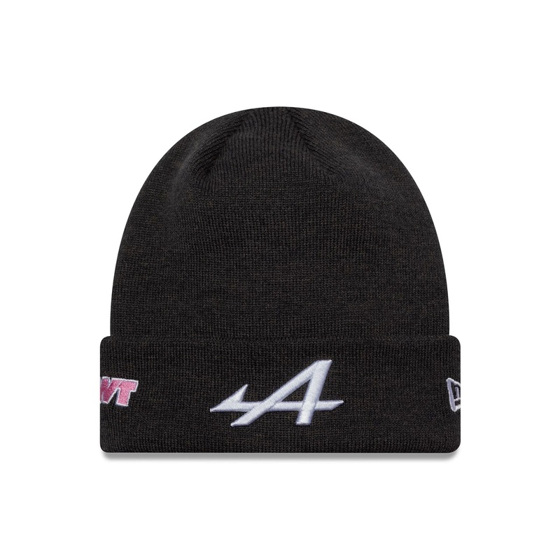 Alpine Racing Polyana Black Cuff Knit Beanie Hat OSFM