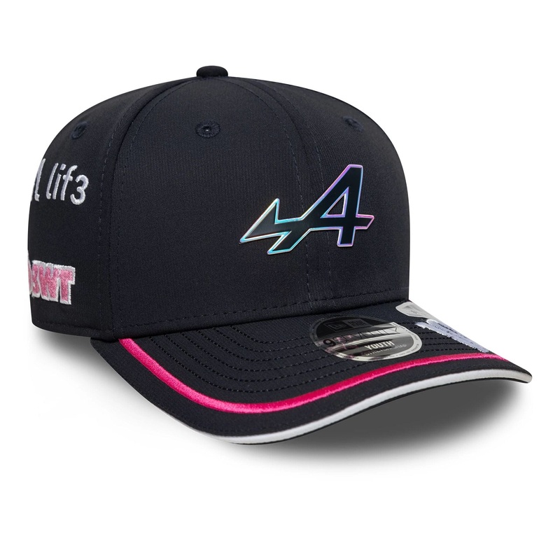 Alpine Racing Youth Replica Pierre Gasly Navy 9SEVENTY Stretch Snap Adjustable Cap Youth