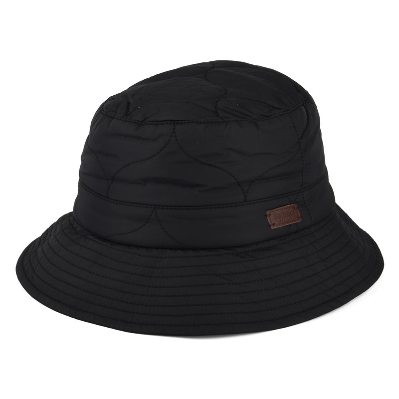 Barbour Hats Onion Quilt Bucket Hat – Black S
