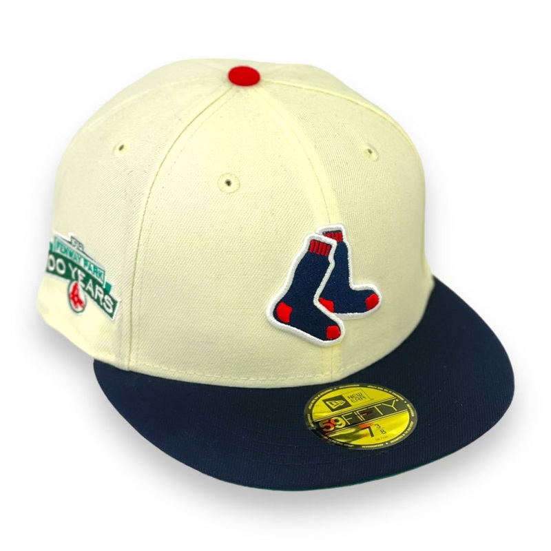 BOSTON RED SOX (FENWAY PARK 100 YEARS) NEW ERA 59FIFTY FITTED (GREEN UNDER VISOR) 67/8