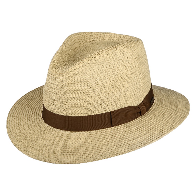 Brixton Hats Rio Toyo Straw Fedora Hat – Natural Small/Medium