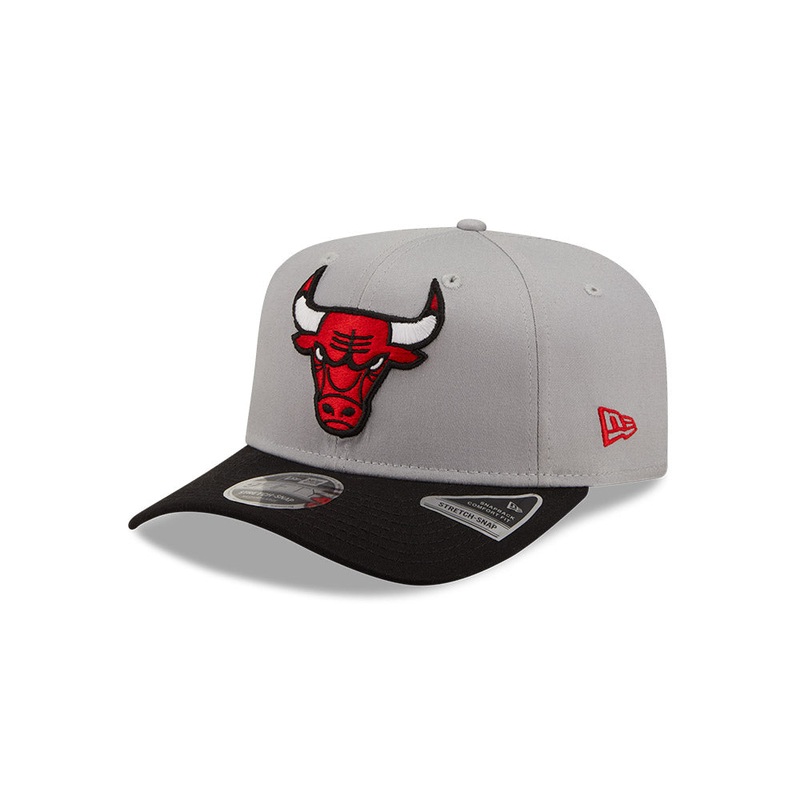 Chicago Bulls 9FIFTY Tonal Stretch Snap Grey Cap M-L